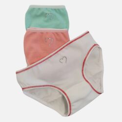 Confezione risparmio di 3 slip colorati per bambina